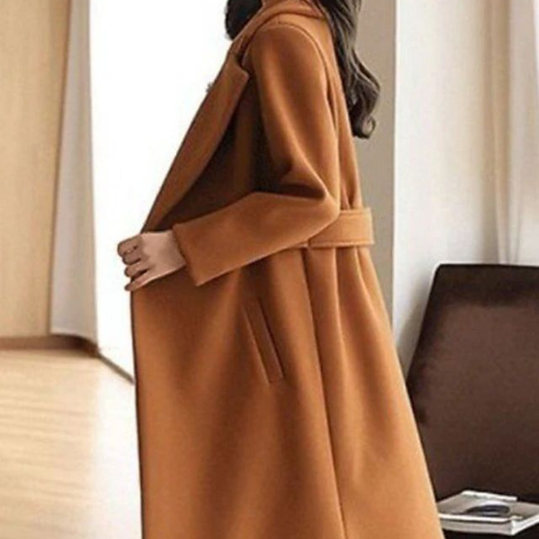 Victoria | Women’s Long Wool-Blend Coat | Tailored