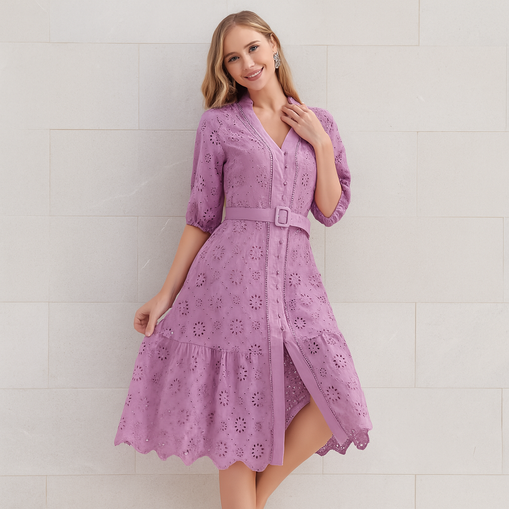 Robe Quinette Breezy à col en V pour femme