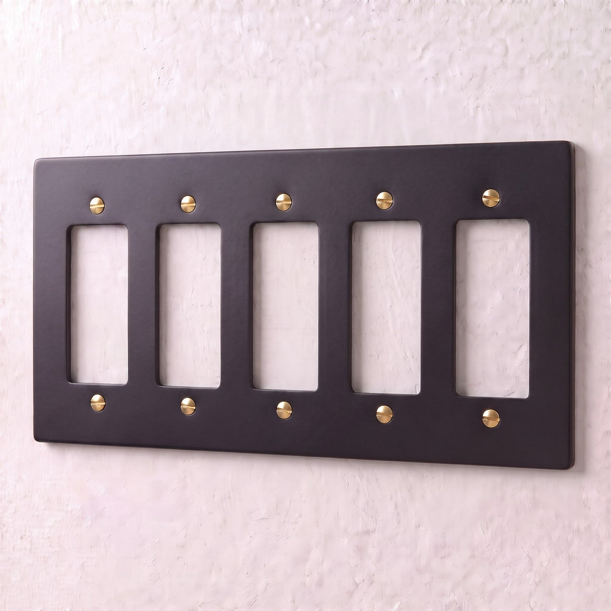 Brass Wall Plate (1-5 Gang)