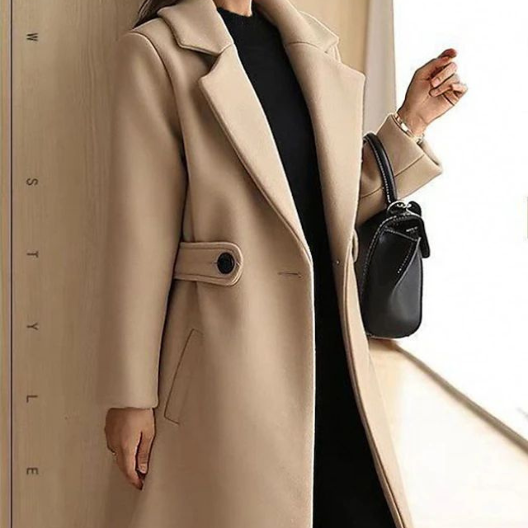 Victoria | Women’s Long Wool-Blend Coat | Tailored