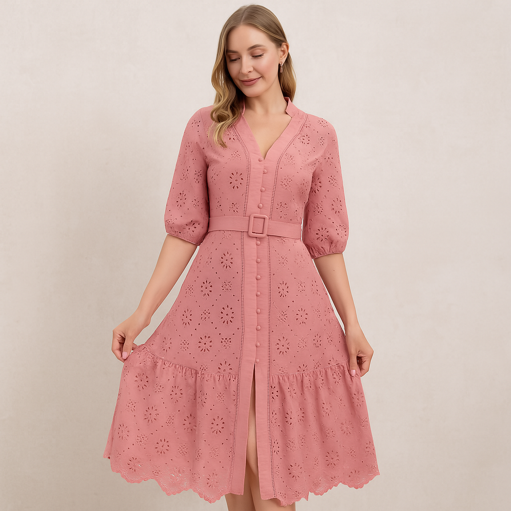 Robe Quinette Breezy à col en V pour femme