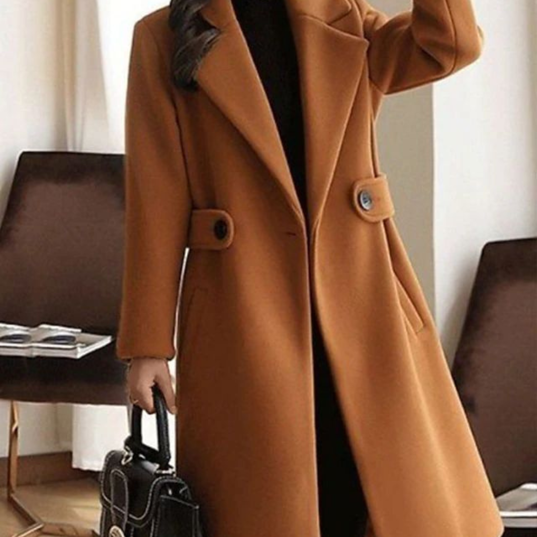 Victoria | Women’s Long Wool-Blend Coat | Tailored