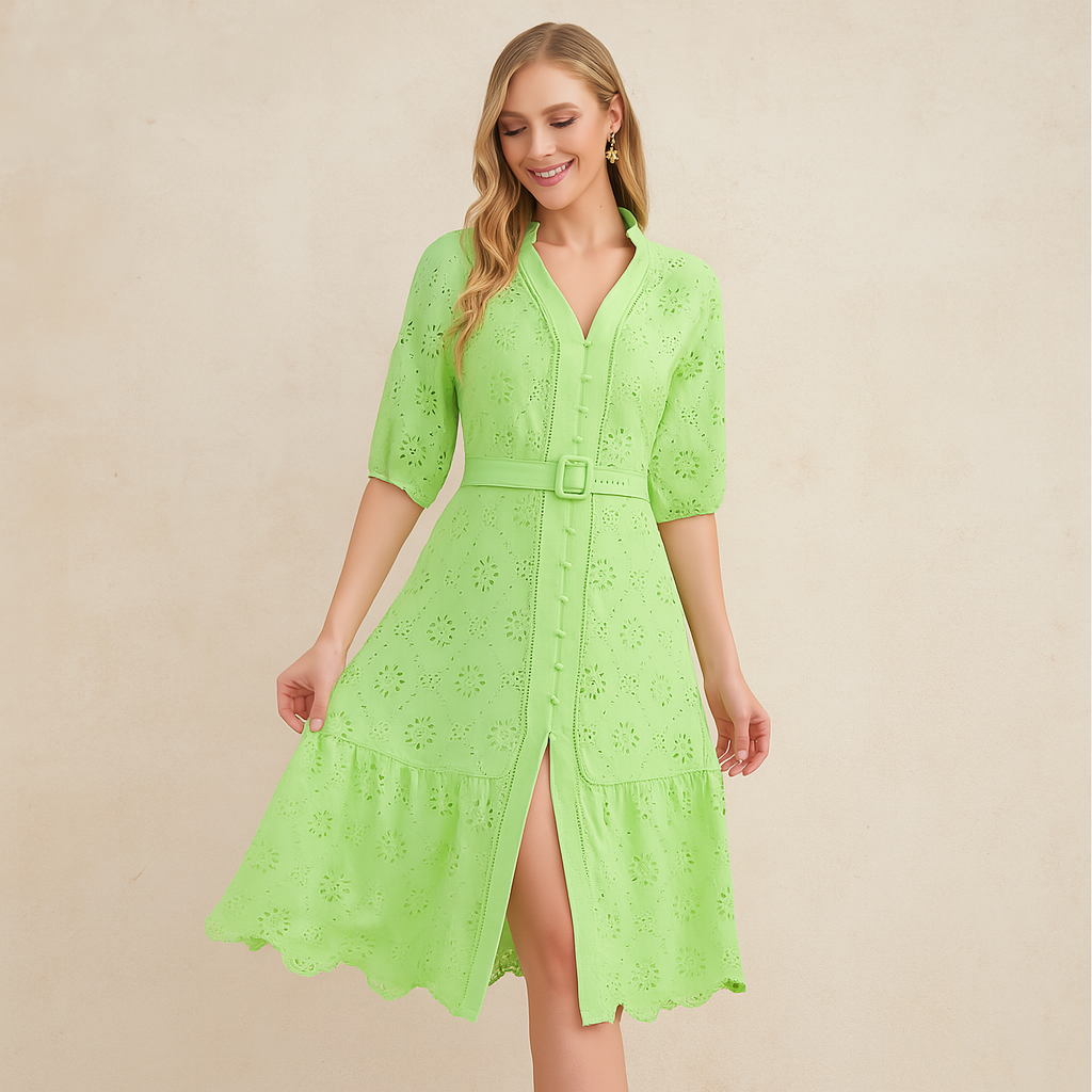 Robe Quinette Breezy à col en V pour femme