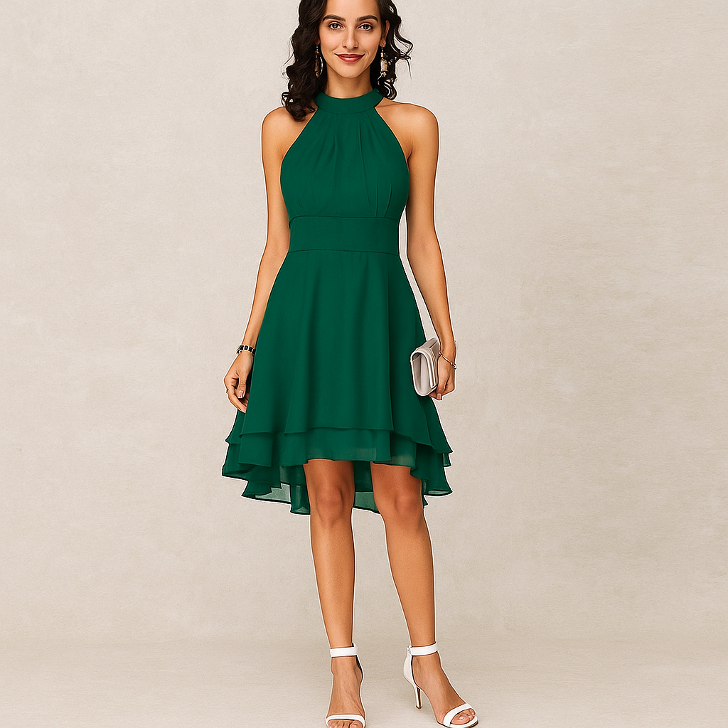 Anna | Robe élégante à volants pour femme | Mini