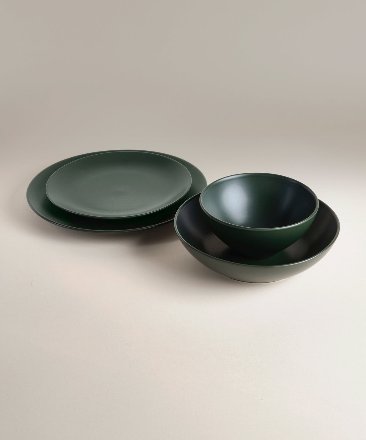 Big Stoneware Plate Set