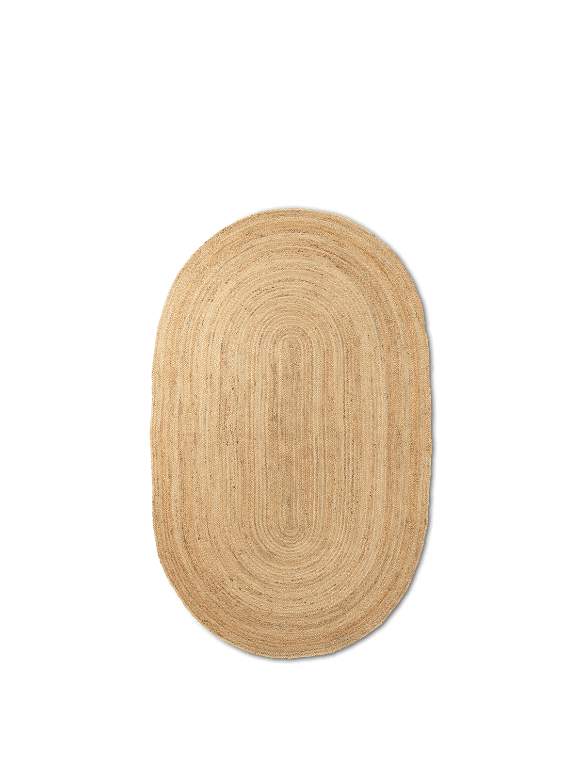 Eternal Oval Jute Rug, Natural
