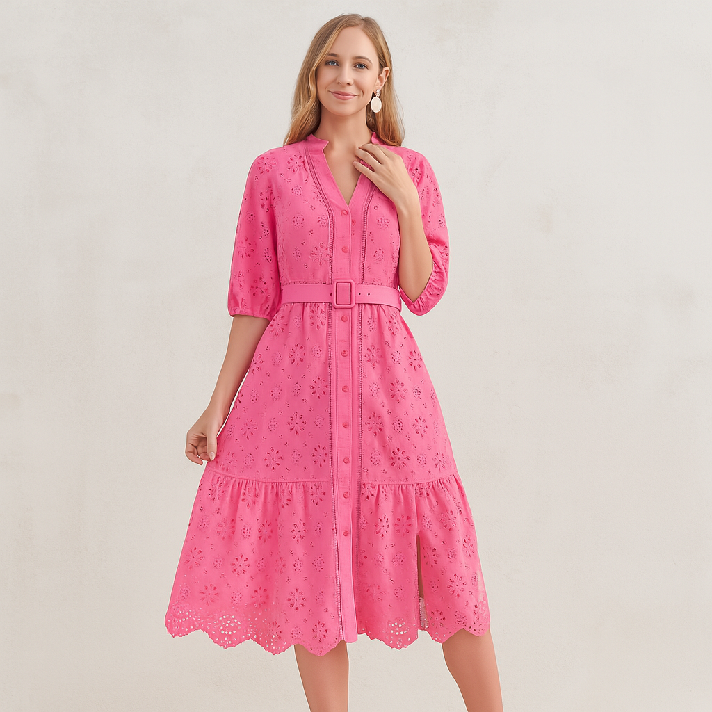 Robe Quinette Breezy à col en V pour femme