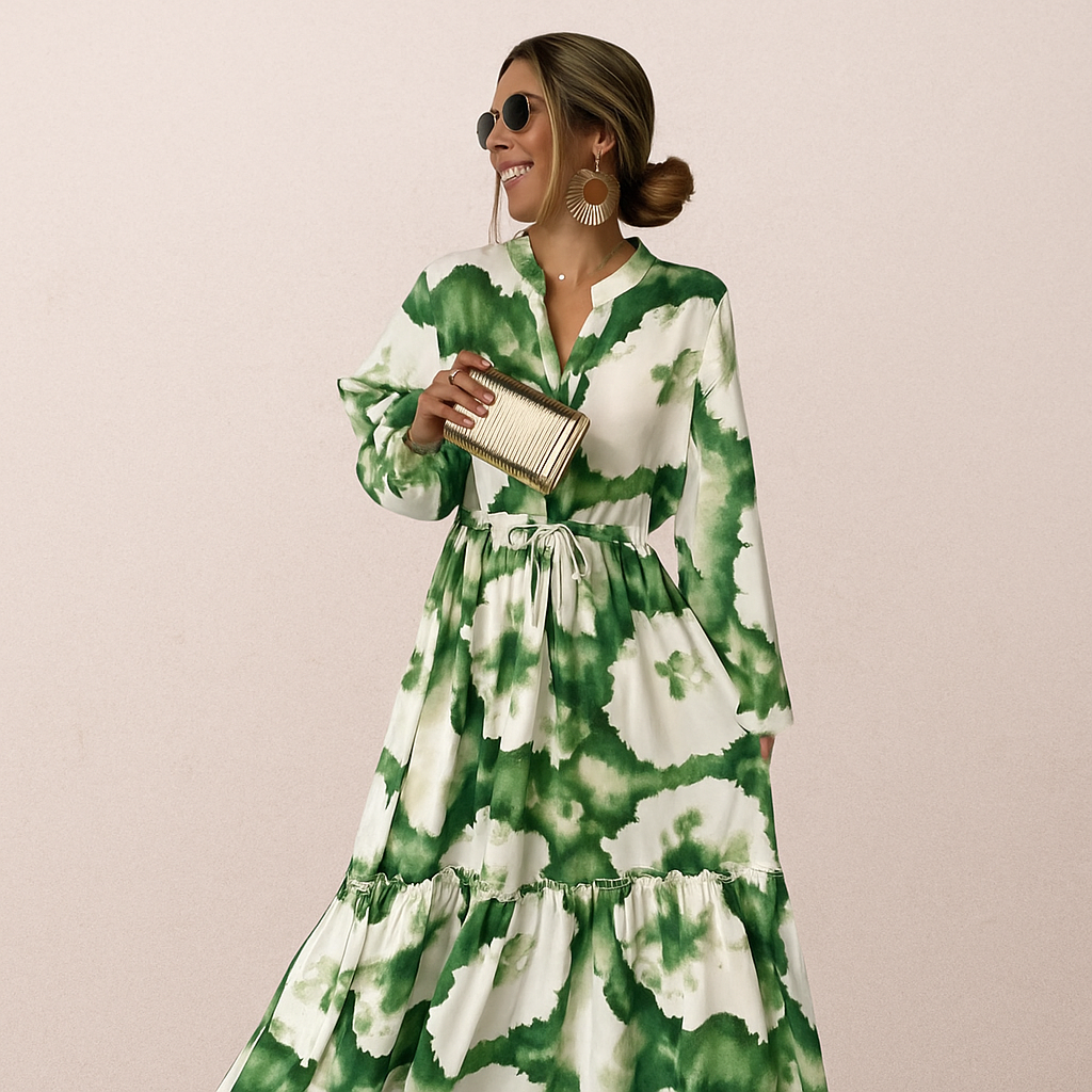 Lexy Elegant Flowy Autumn-Summer Maxi Dress for Women