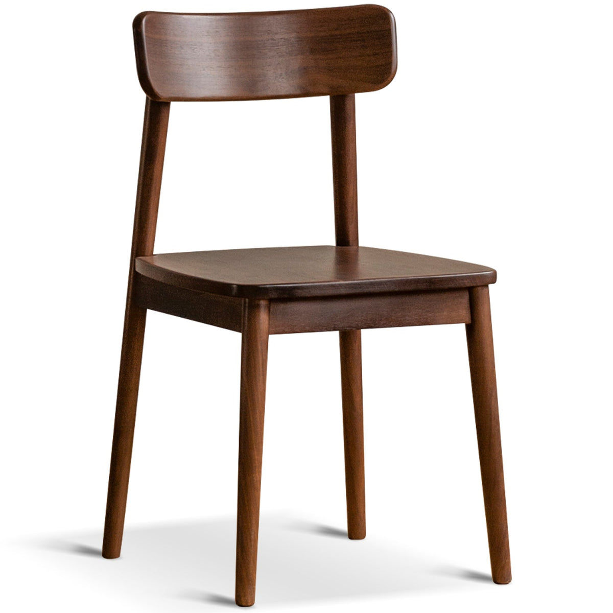 Japandi Walnut Wood Dining Chair GREEN
