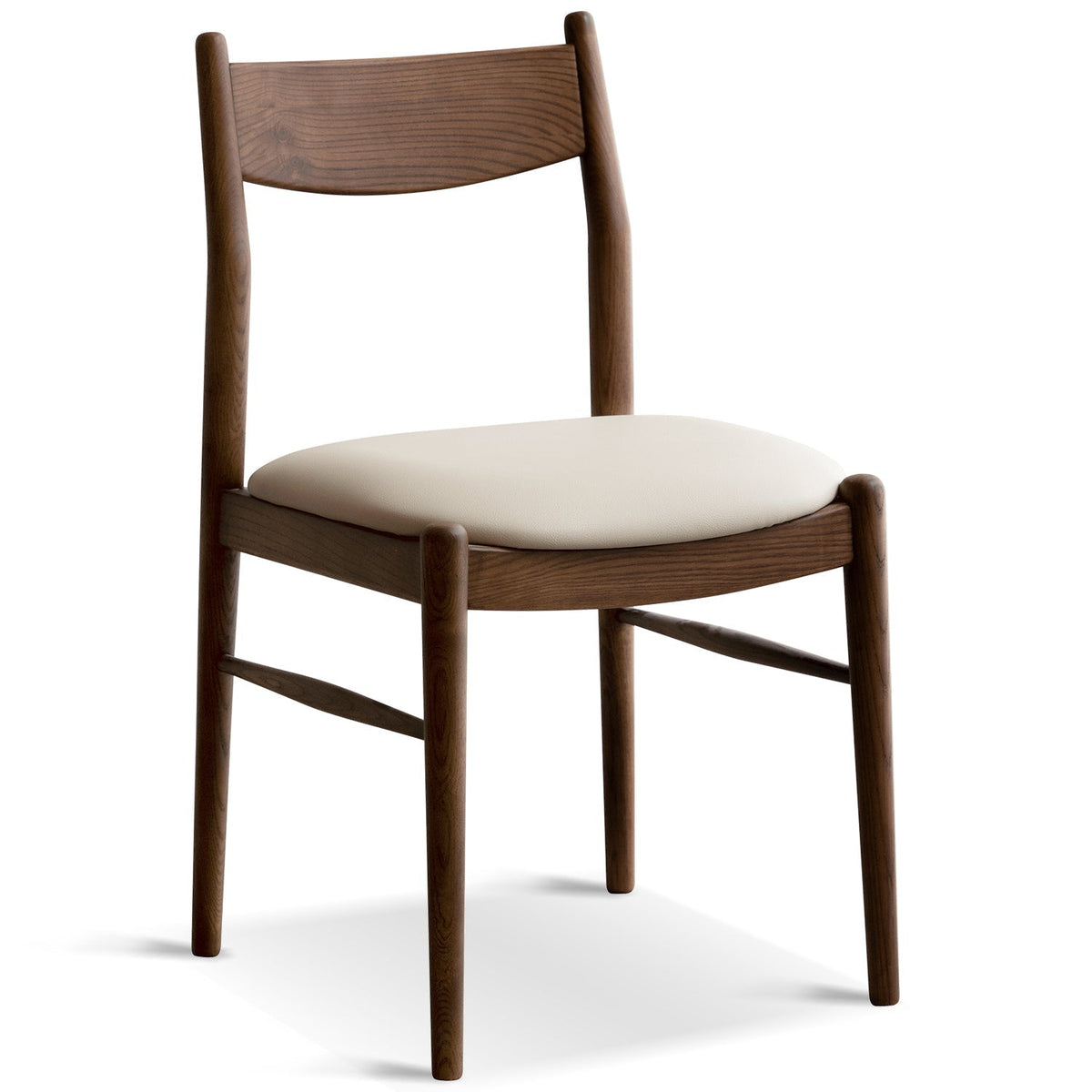 Japandi Walnut Wood Dining Chair PUREA
