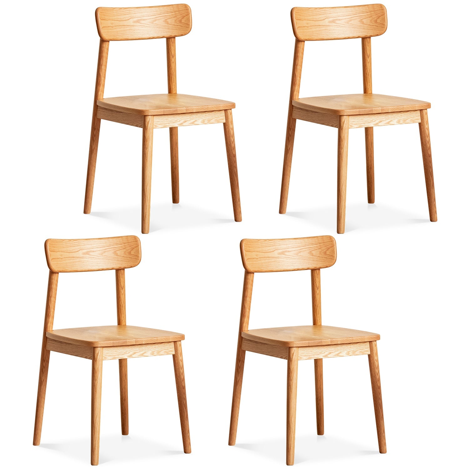 Scandinavian Oak Wood  Dining Chair GREEN