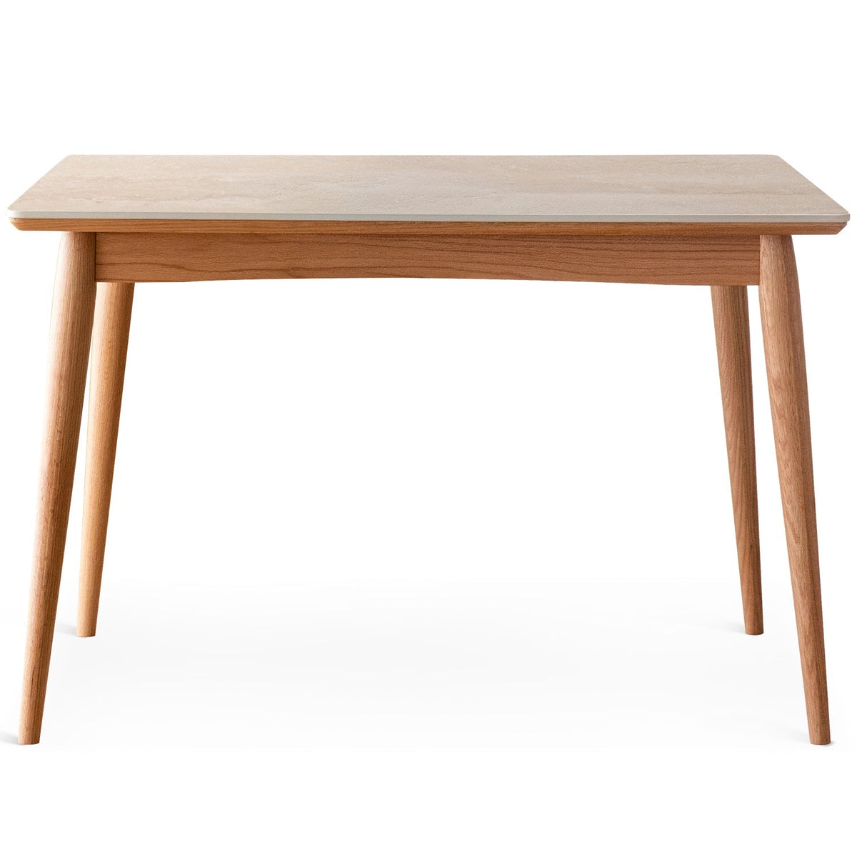 Scandinavian Oak Wood Sintered Stone Dining Table GREEN