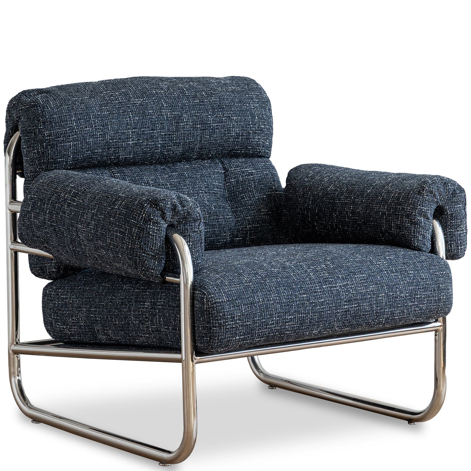 Bauhaus Mix Weave Fabric 1 Seater Sofa BECCA