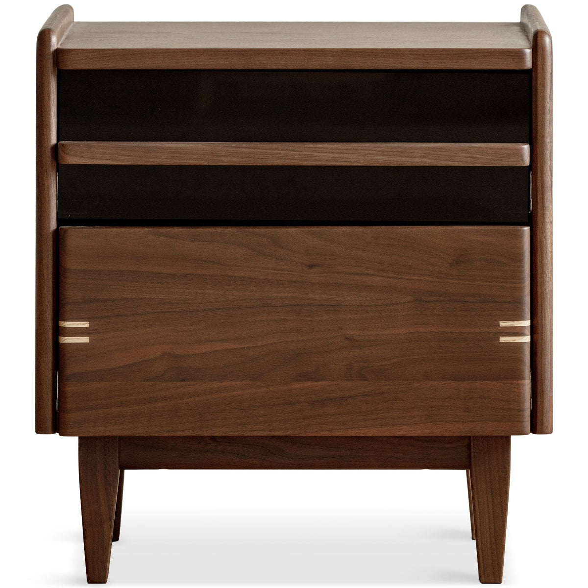 Japandi Walnut Wood Side Table DUSK