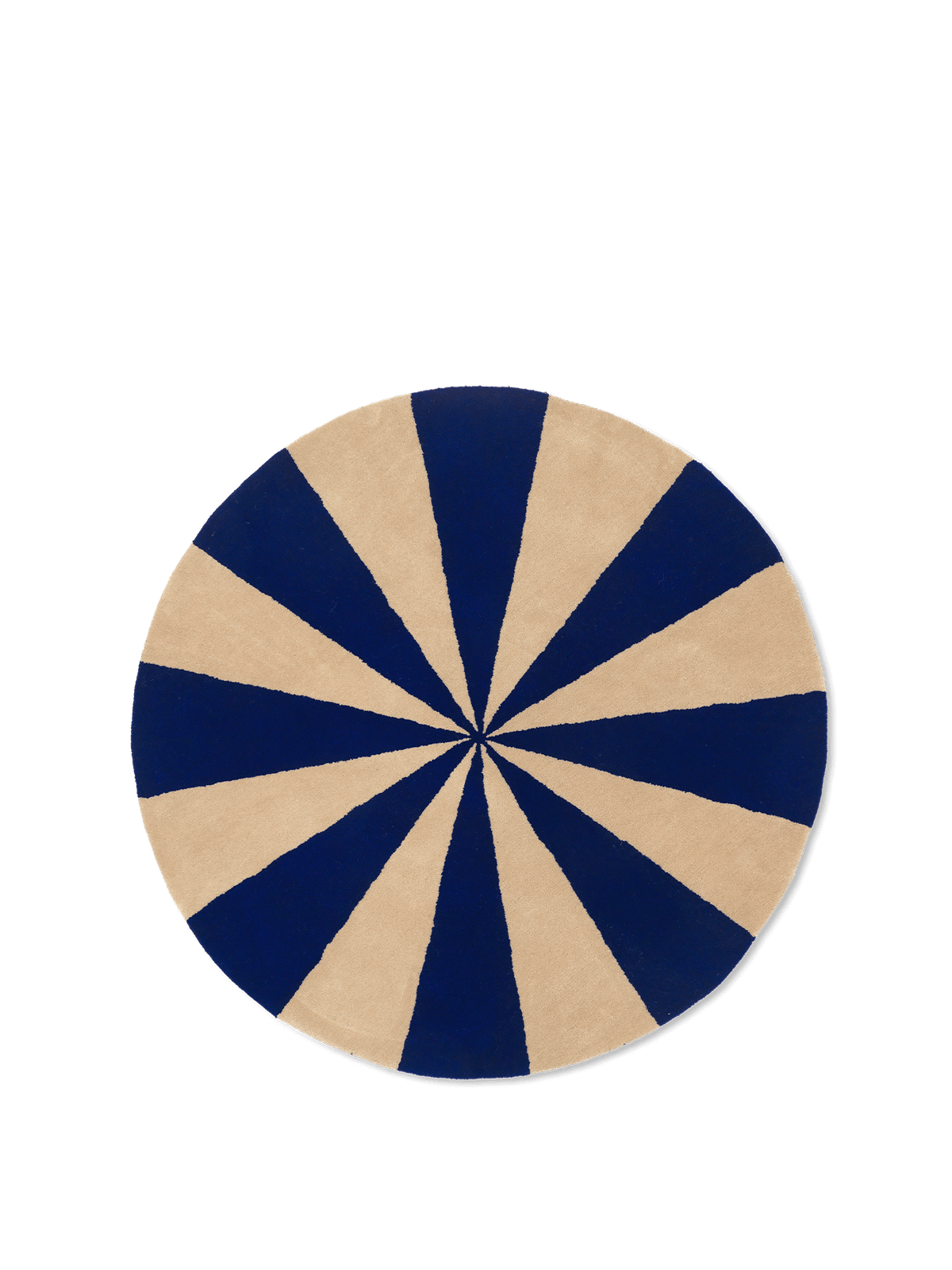 Arch Tufted Rug, Bright Blue/Off-White