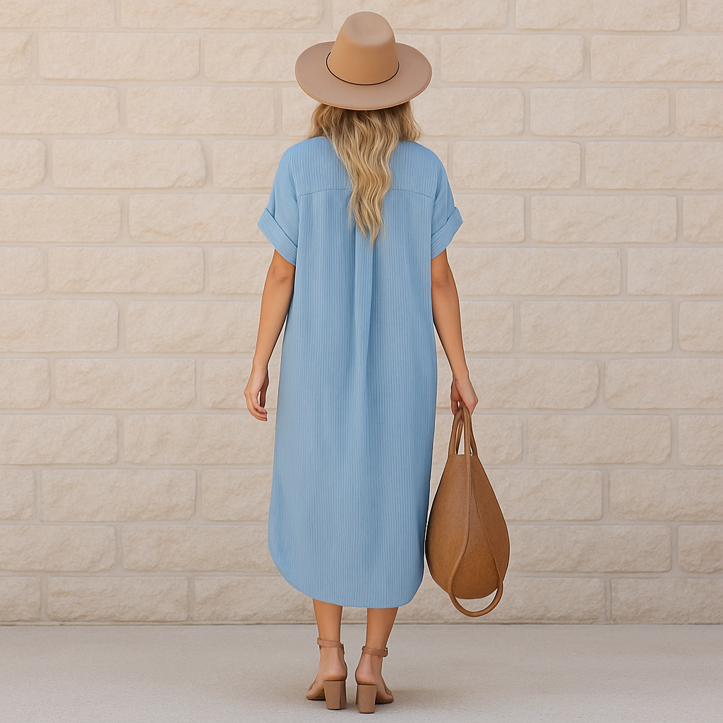 Robe chemise d'été Alona pour femme
