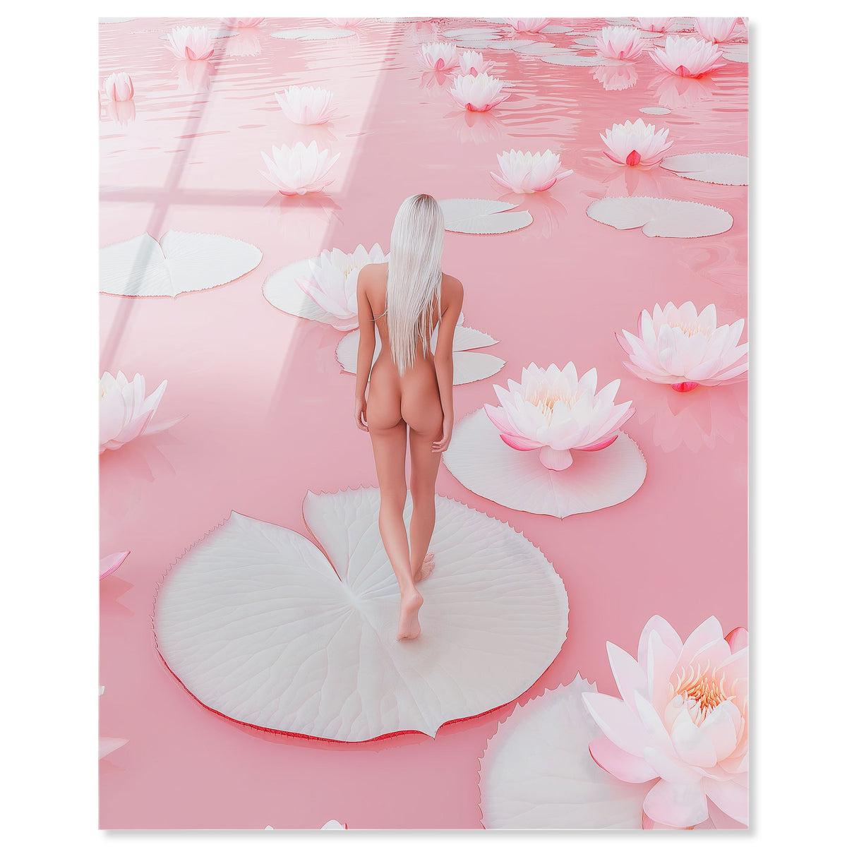 Nude Walk Among Petals