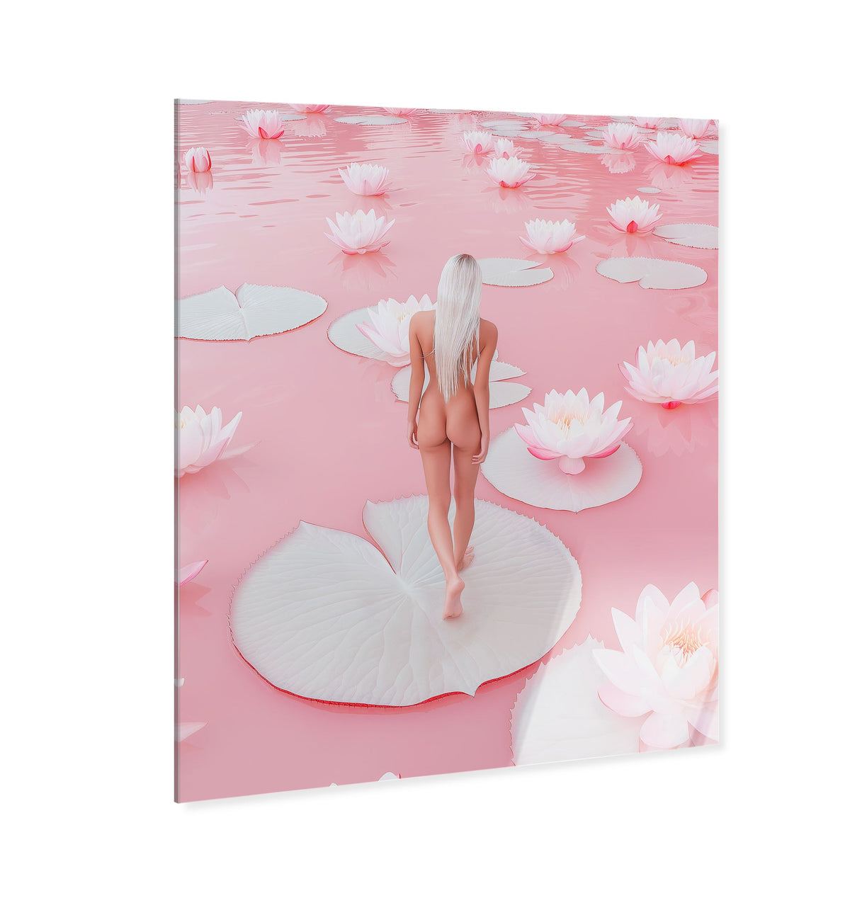 Nude Walk Among Petals