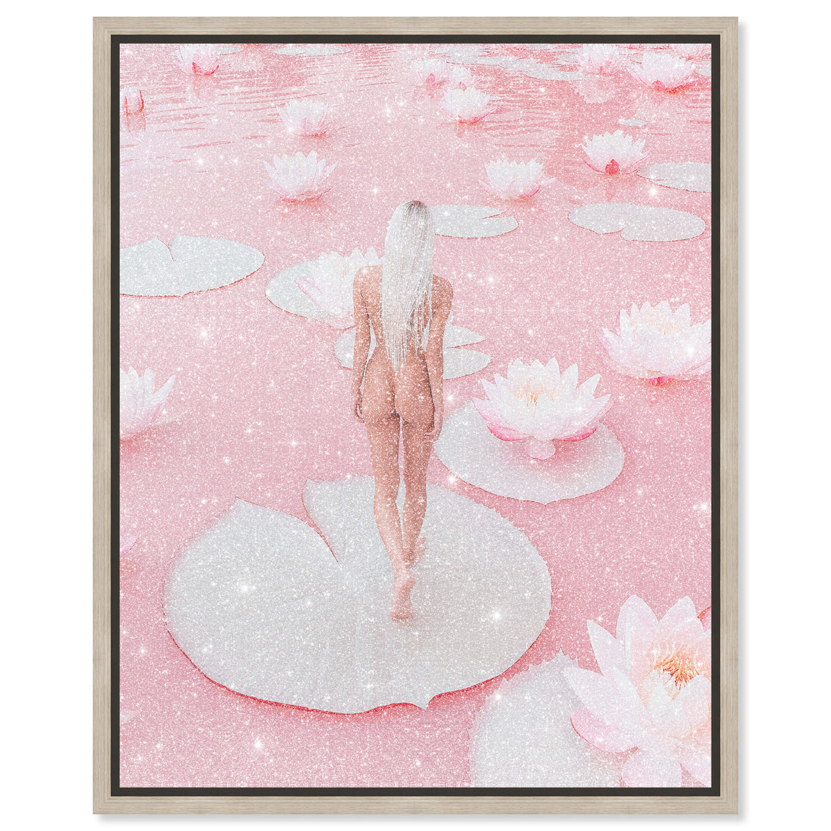 Nude Walk Among Petals