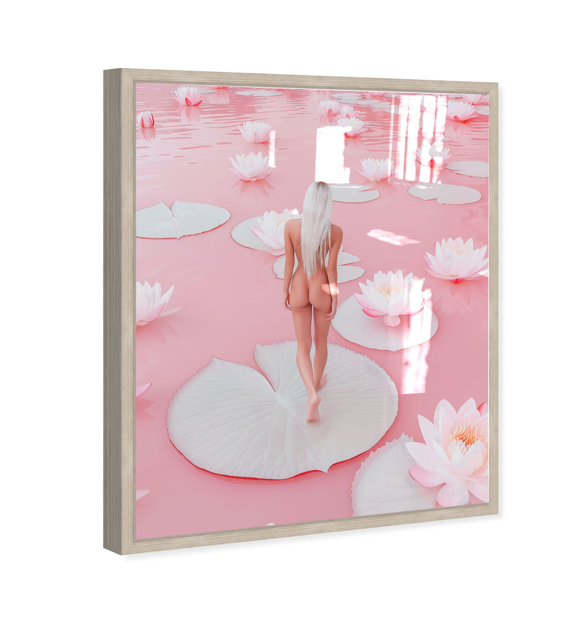 Nude Walk Among Petals