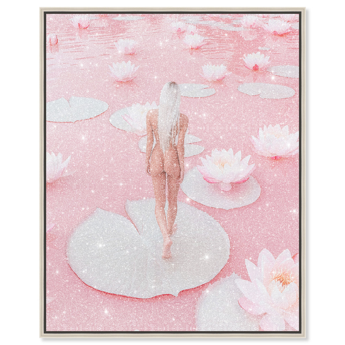 Nude Walk Among Petals