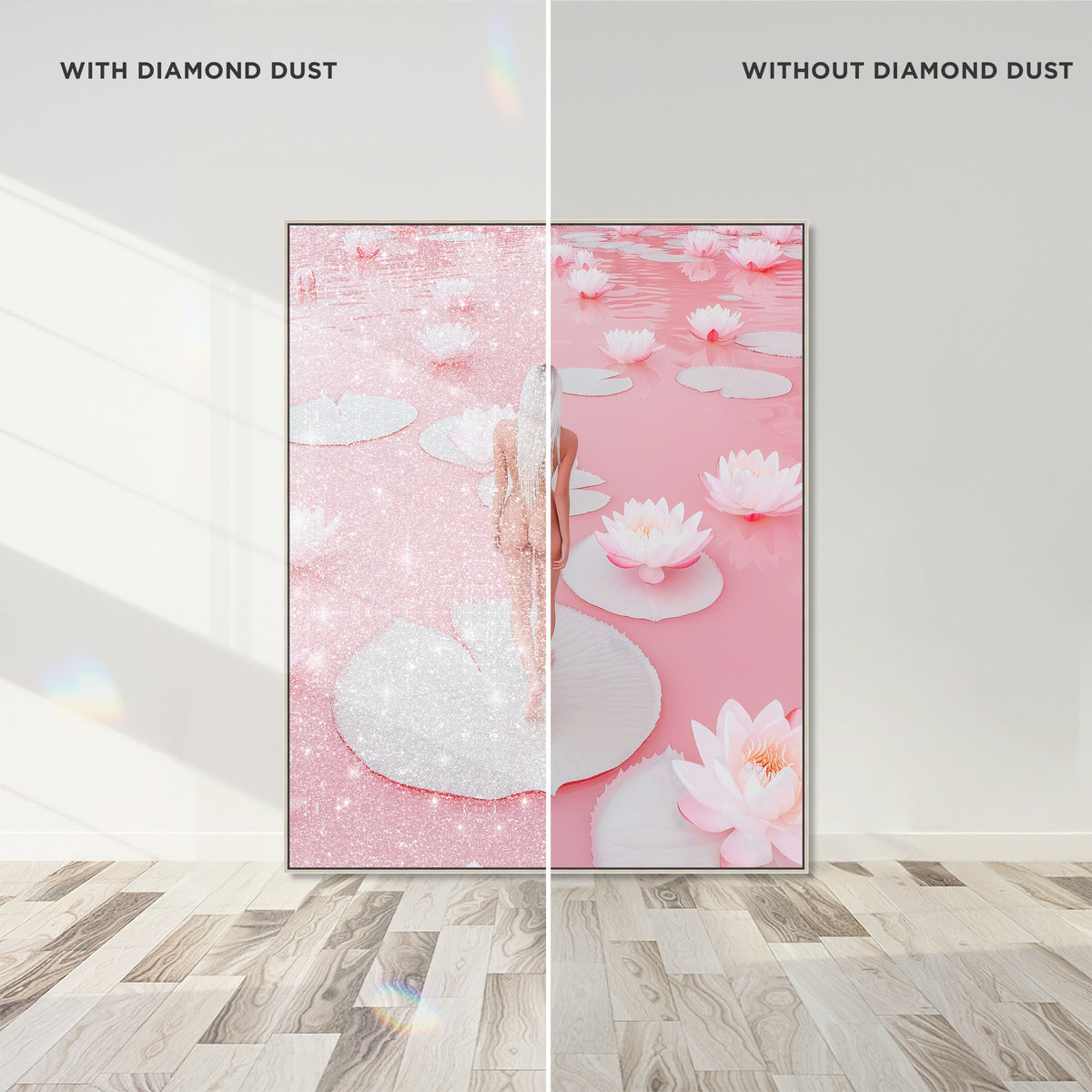 Nude Walk Among Petals