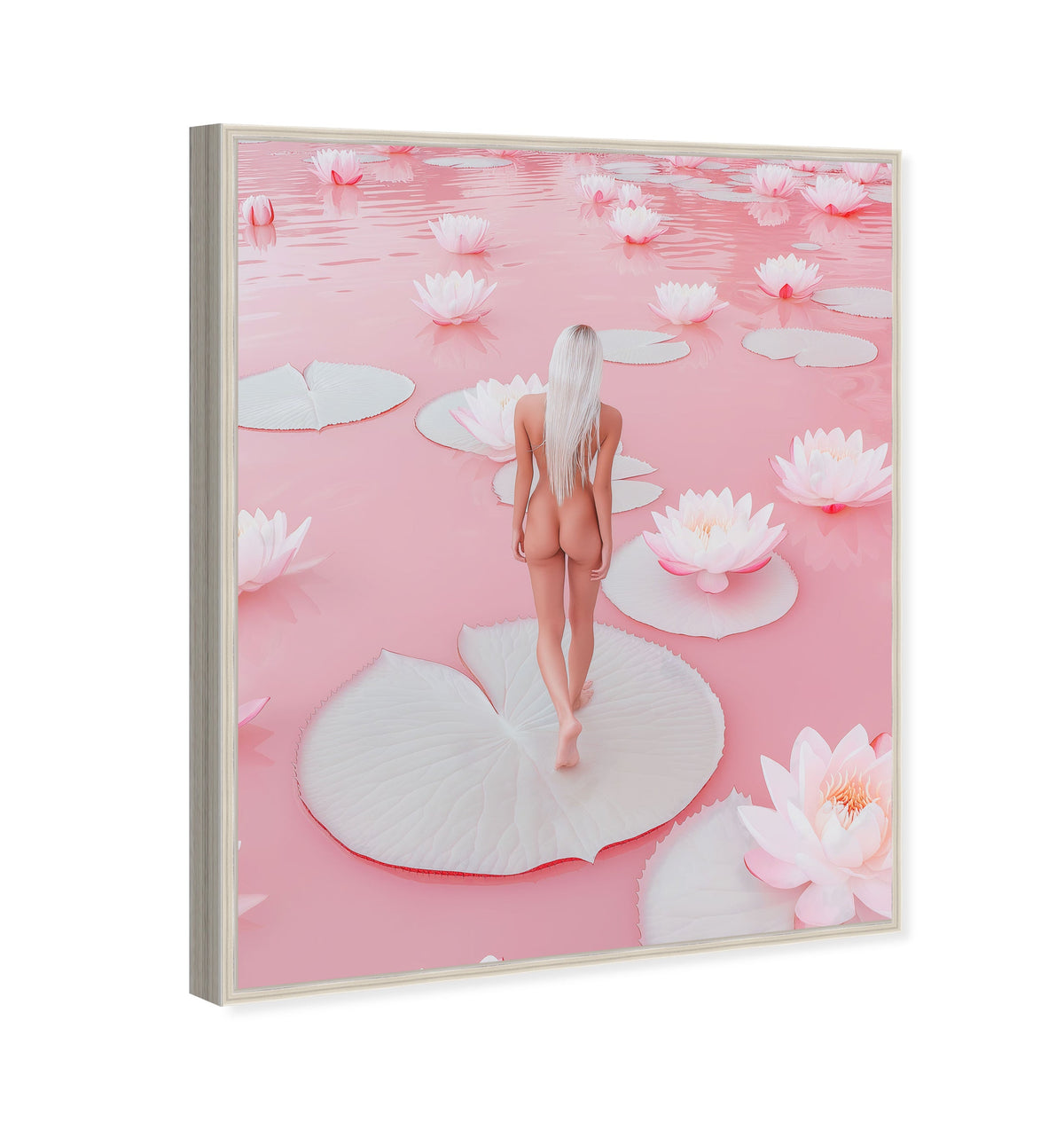 Nude Walk Among Petals