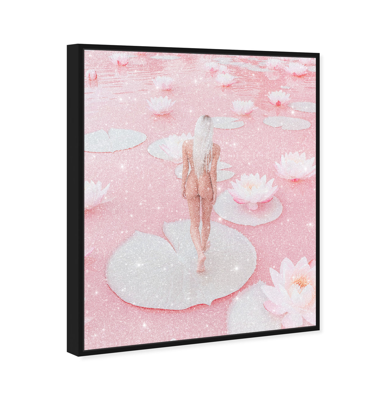 Nude Walk Among Petals