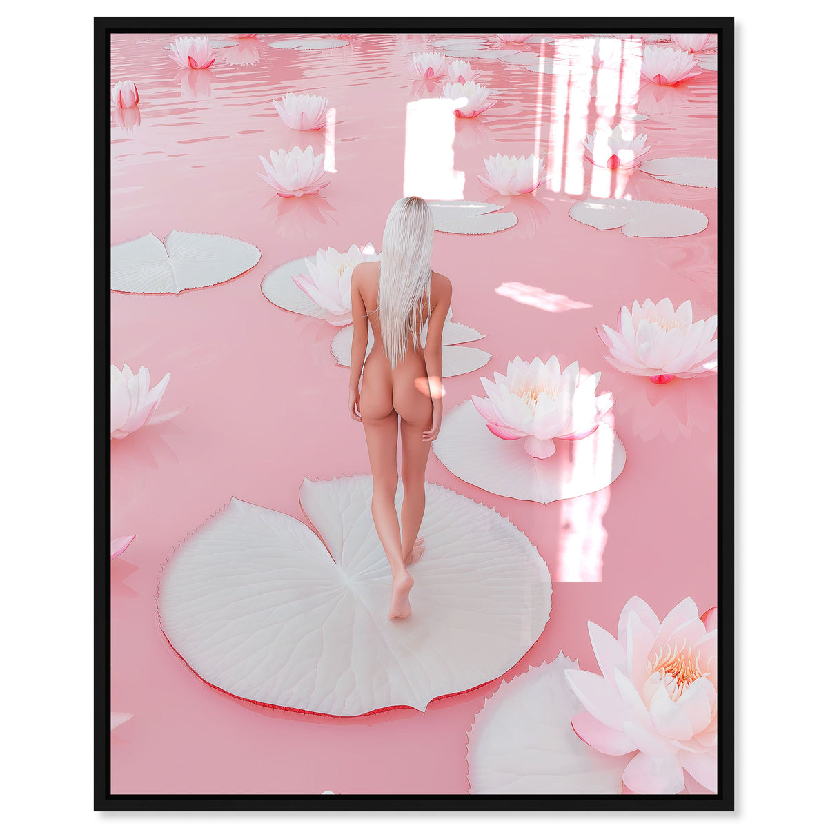 Nude Walk Among Petals