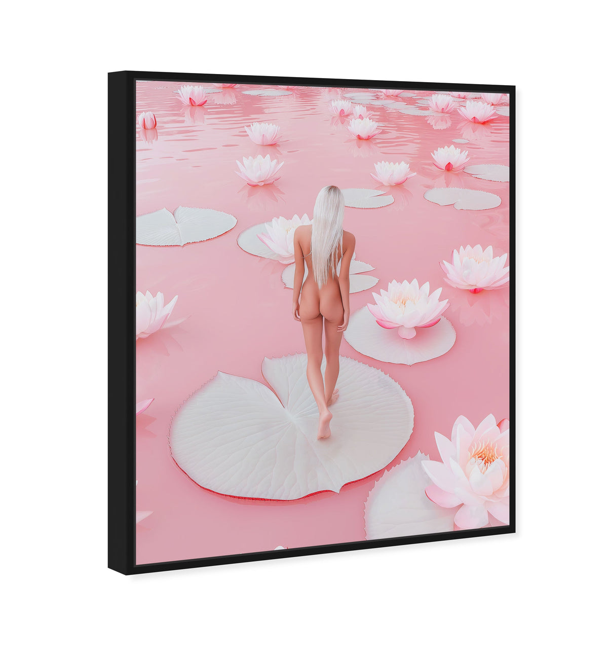 Nude Walk Among Petals