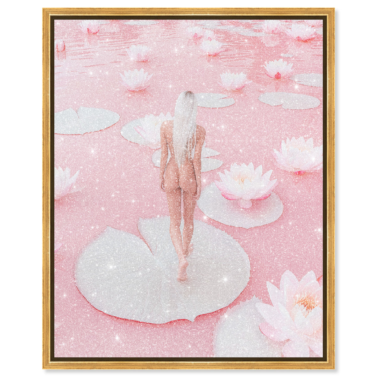 Nude Walk Among Petals