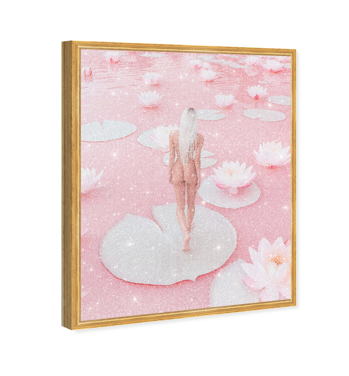 Nude Walk Among Petals