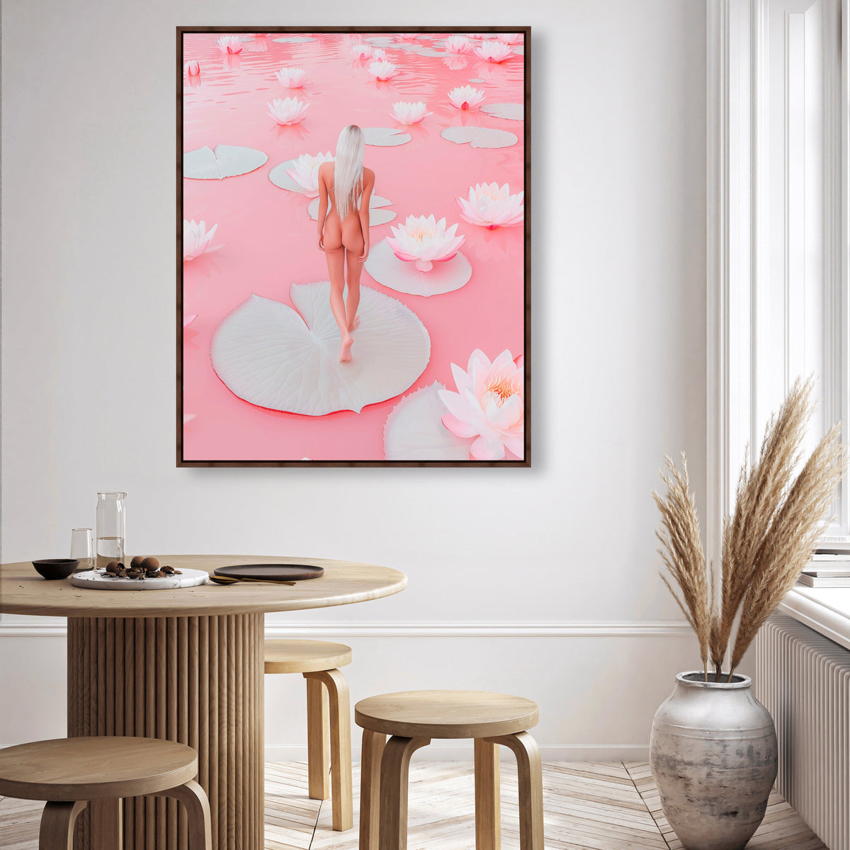 Nude Walk Among Petals