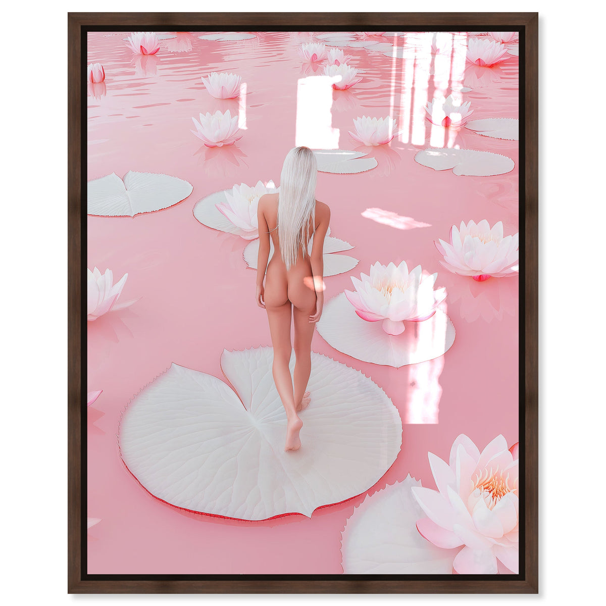Nude Walk Among Petals