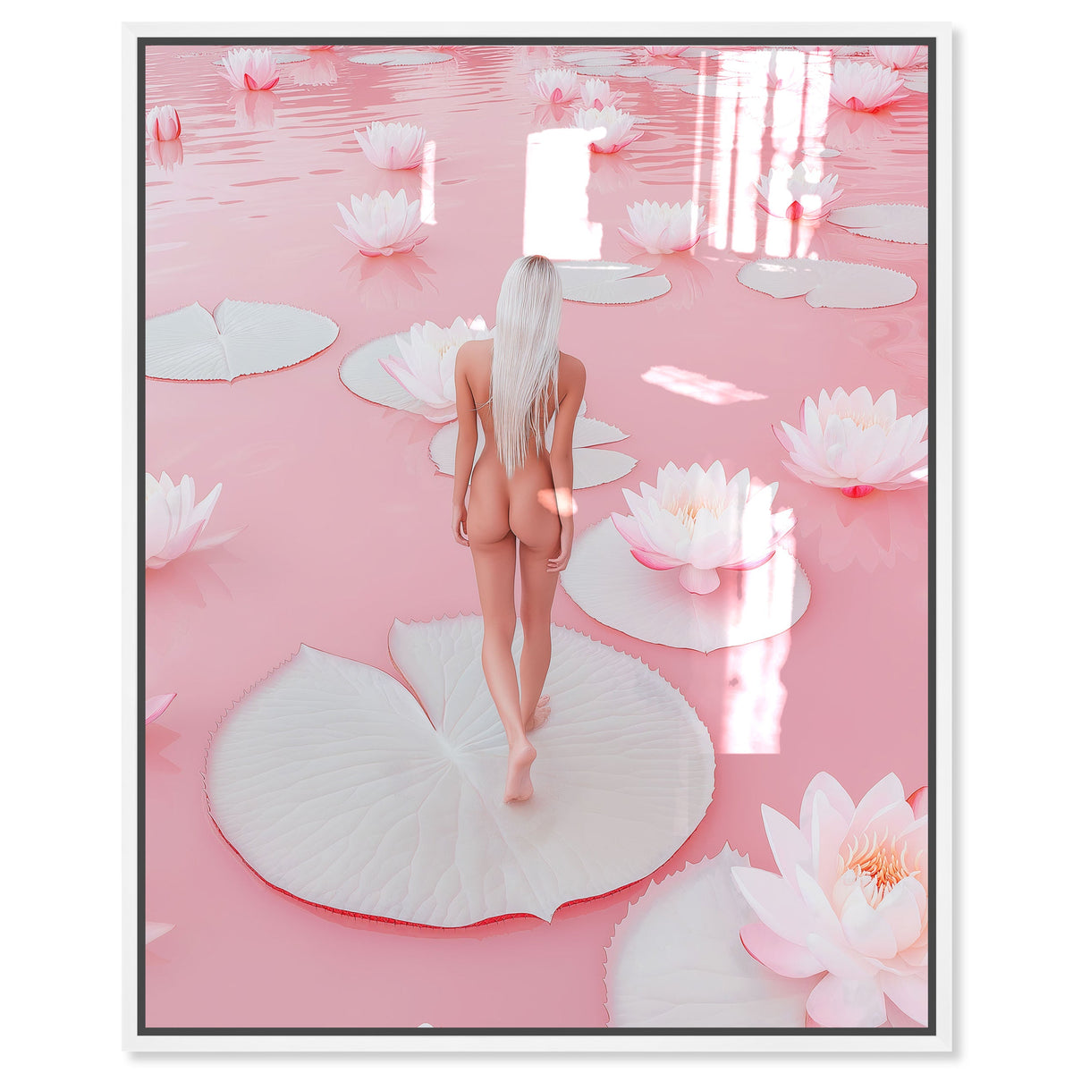 Nude Walk Among Petals