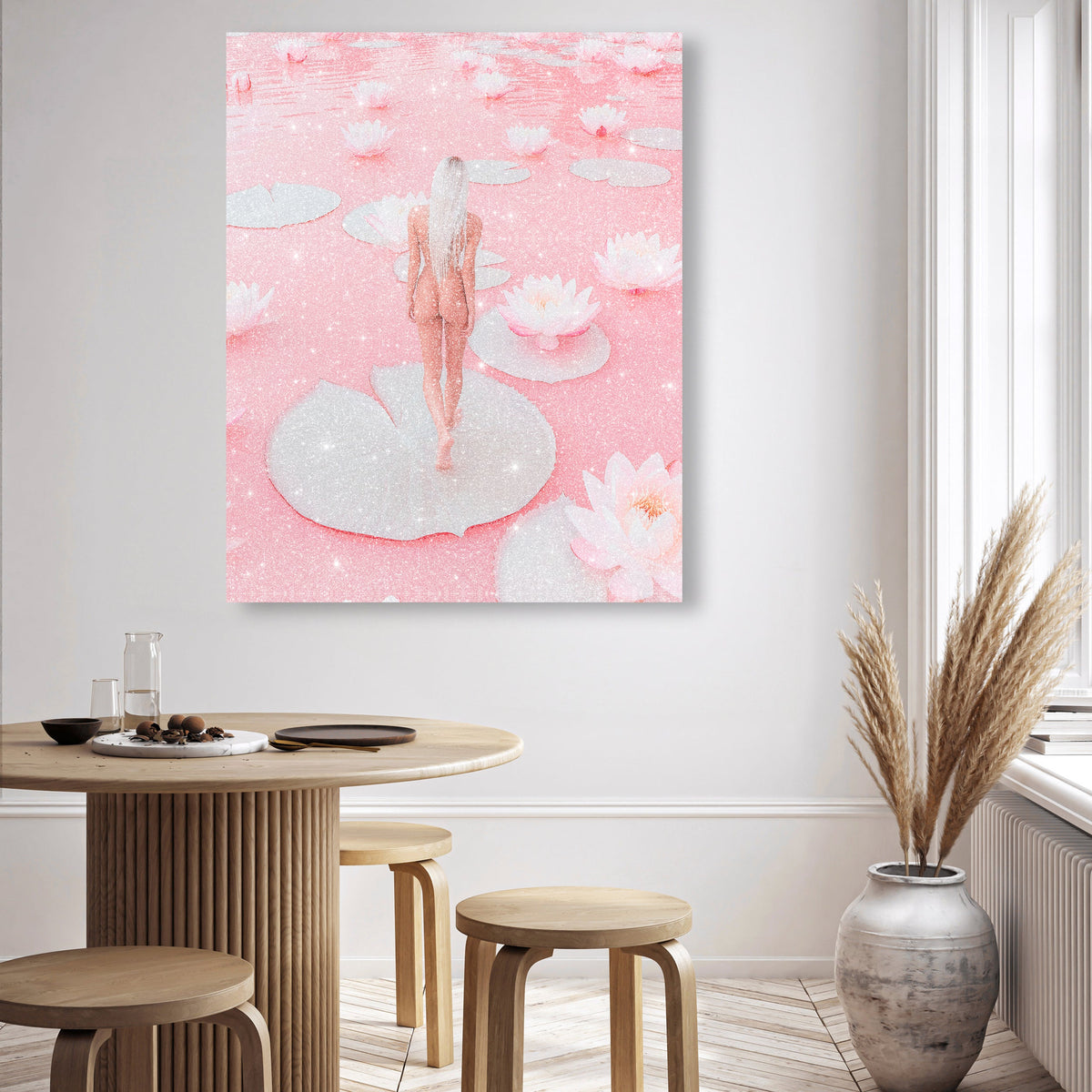 Nude Walk Among Petals