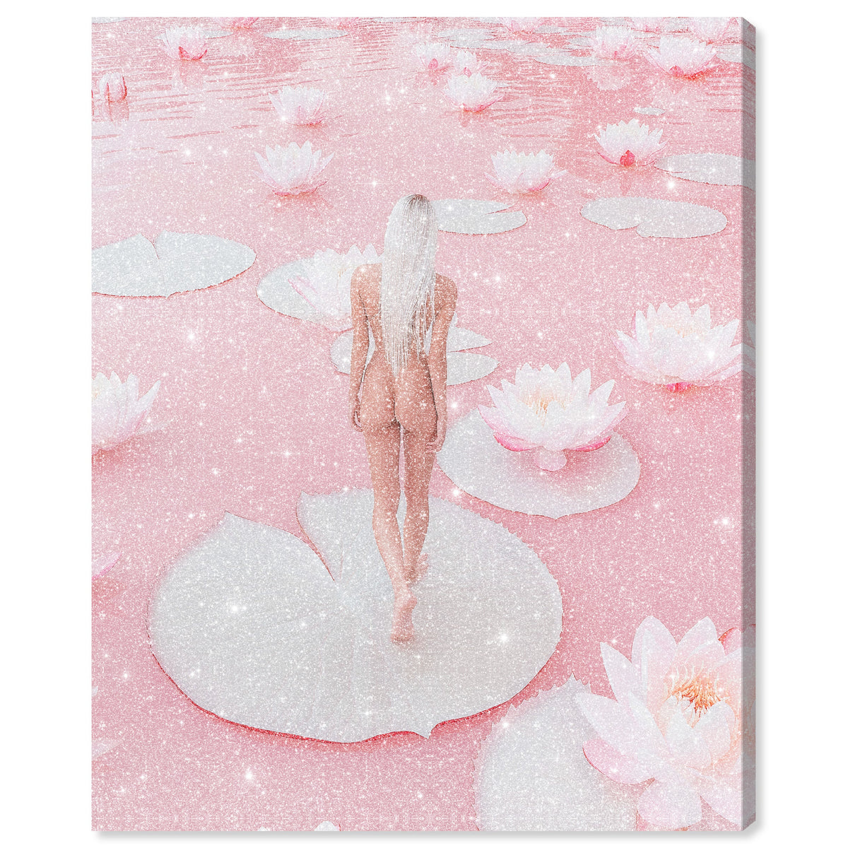 Nude Walk Among Petals