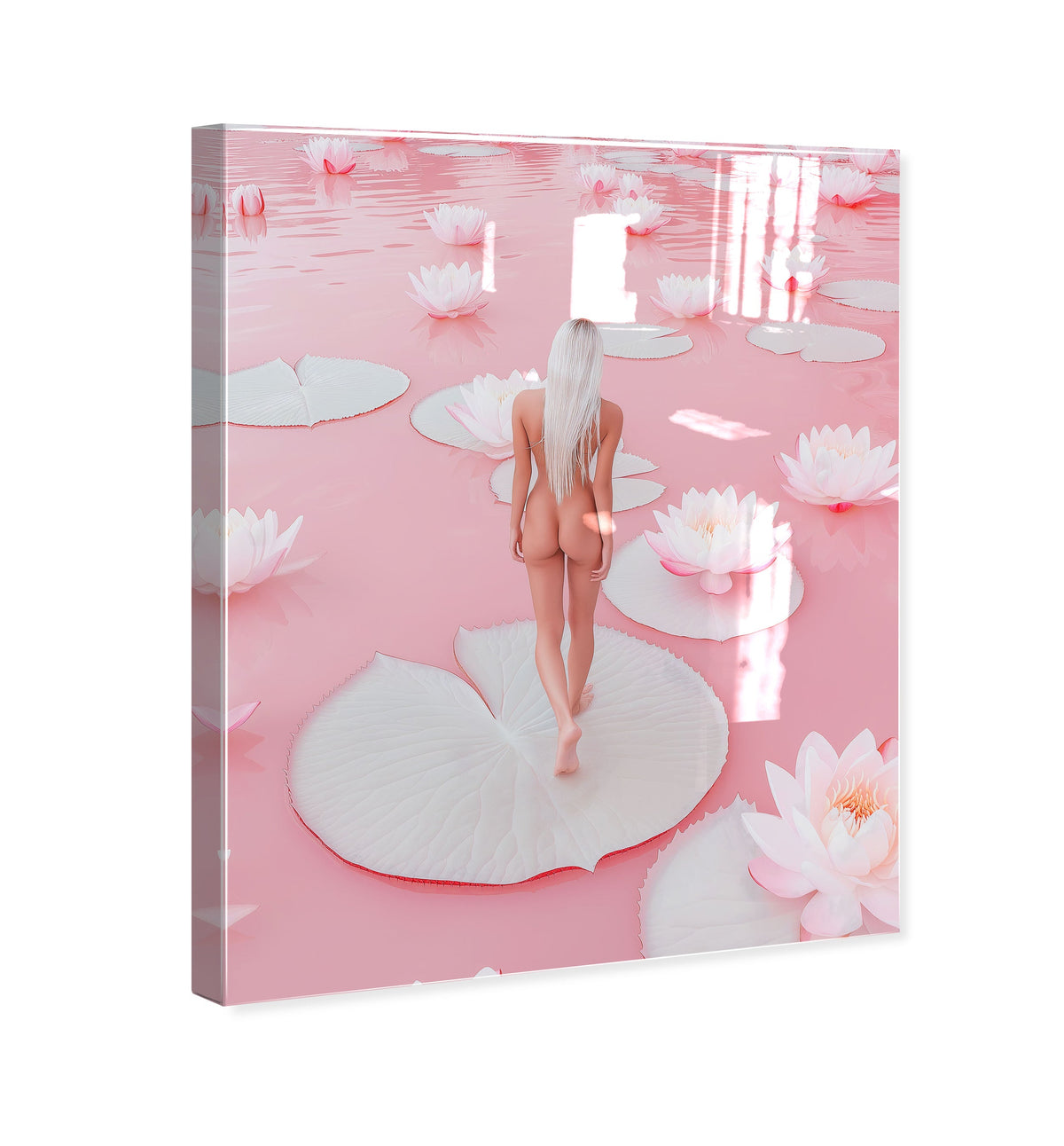 Nude Walk Among Petals