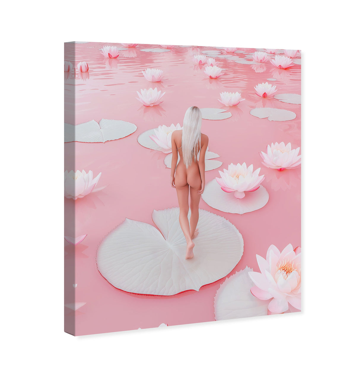 Nude Walk Among Petals