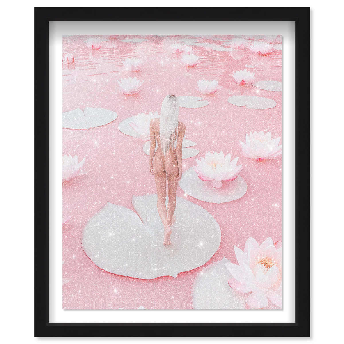 Nude Walk Among Petals