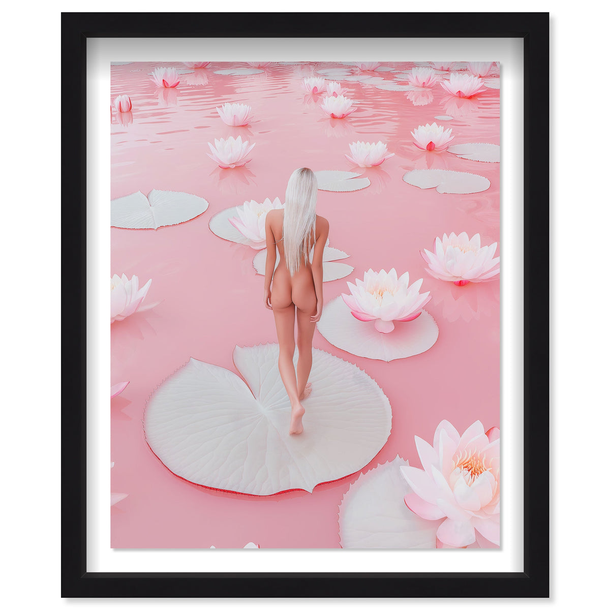 Nude Walk Among Petals