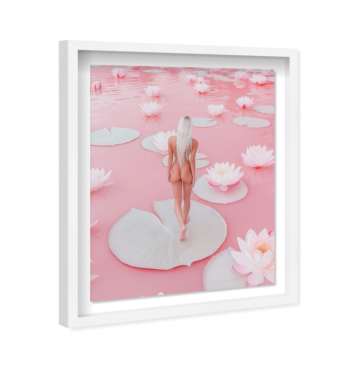 Nude Walk Among Petals