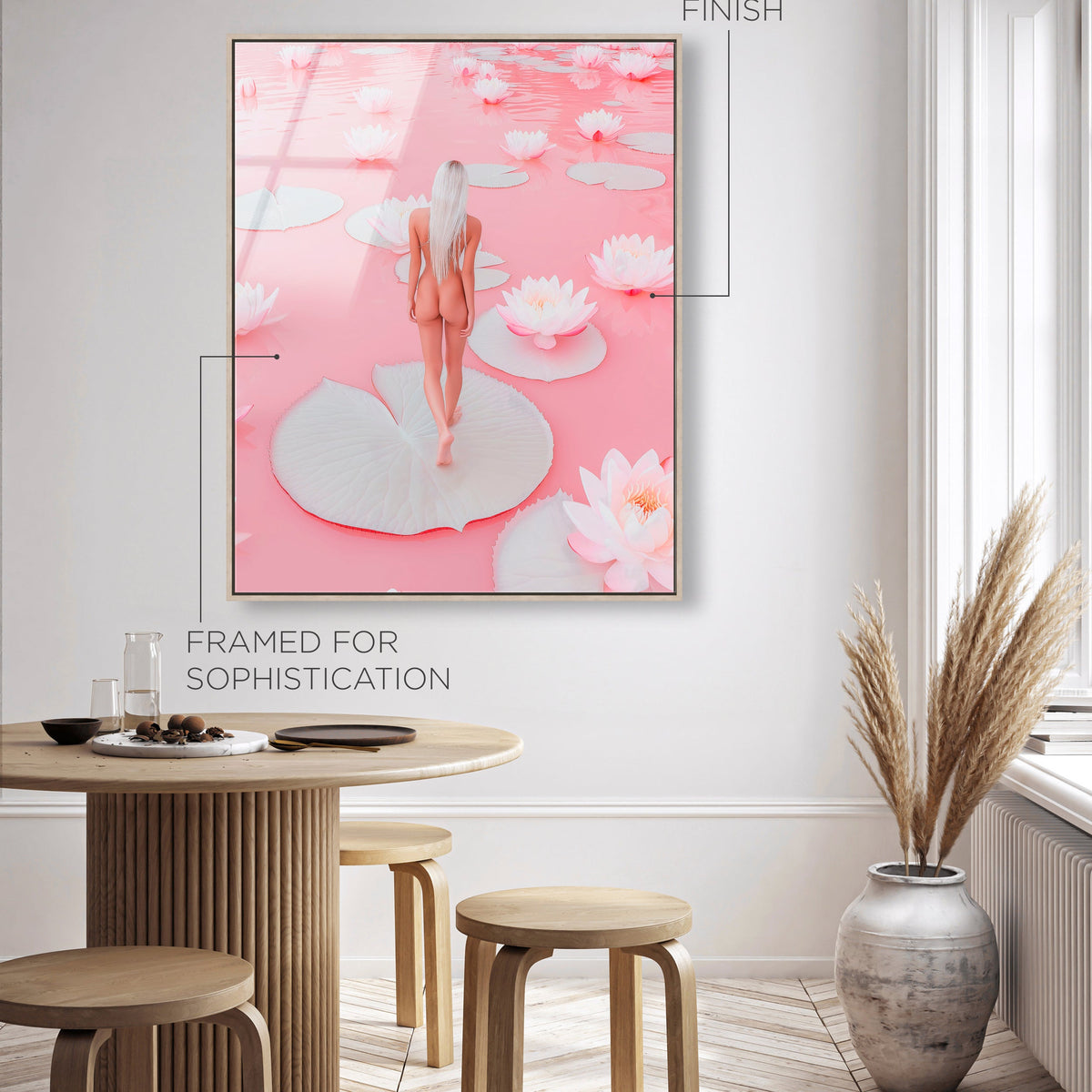 Nude Walk Among Petals