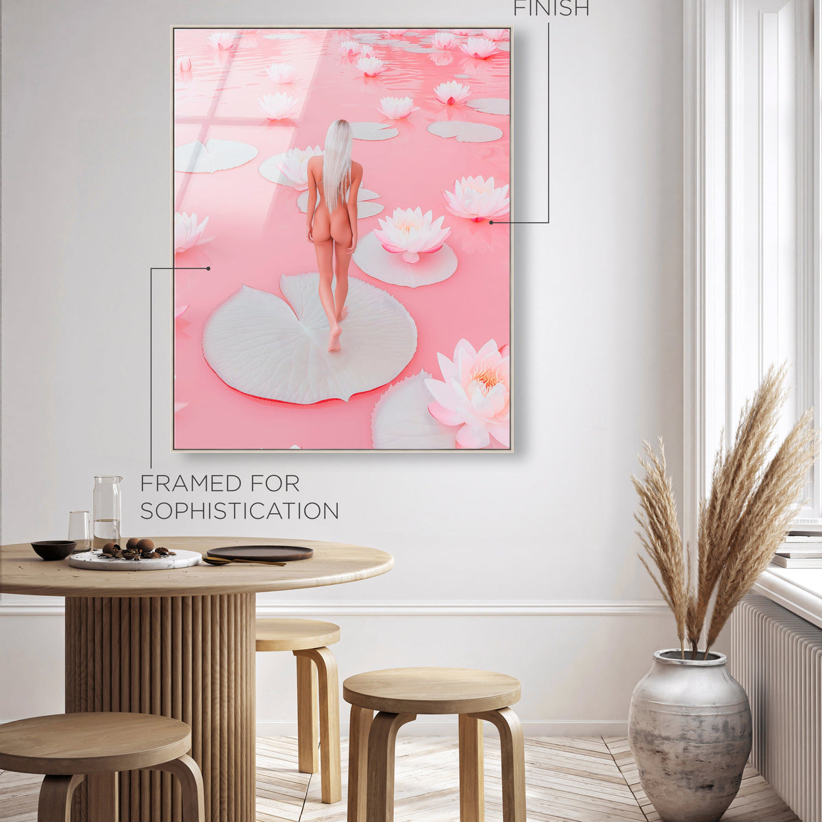 Nude Walk Among Petals