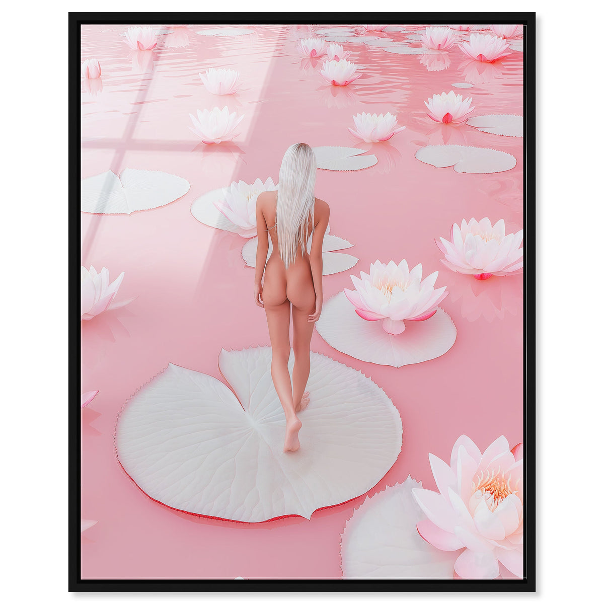 Nude Walk Among Petals