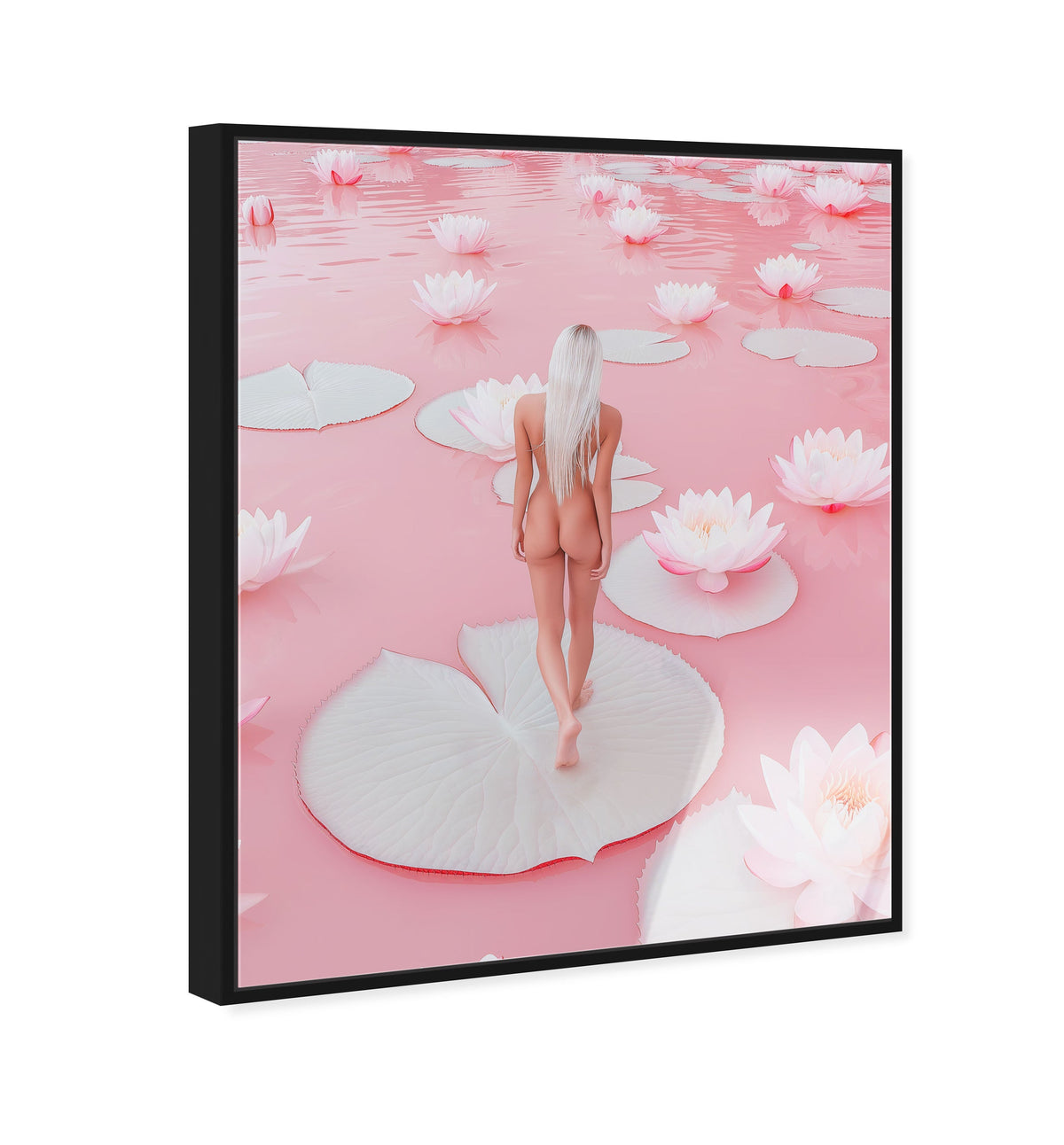 Nude Walk Among Petals