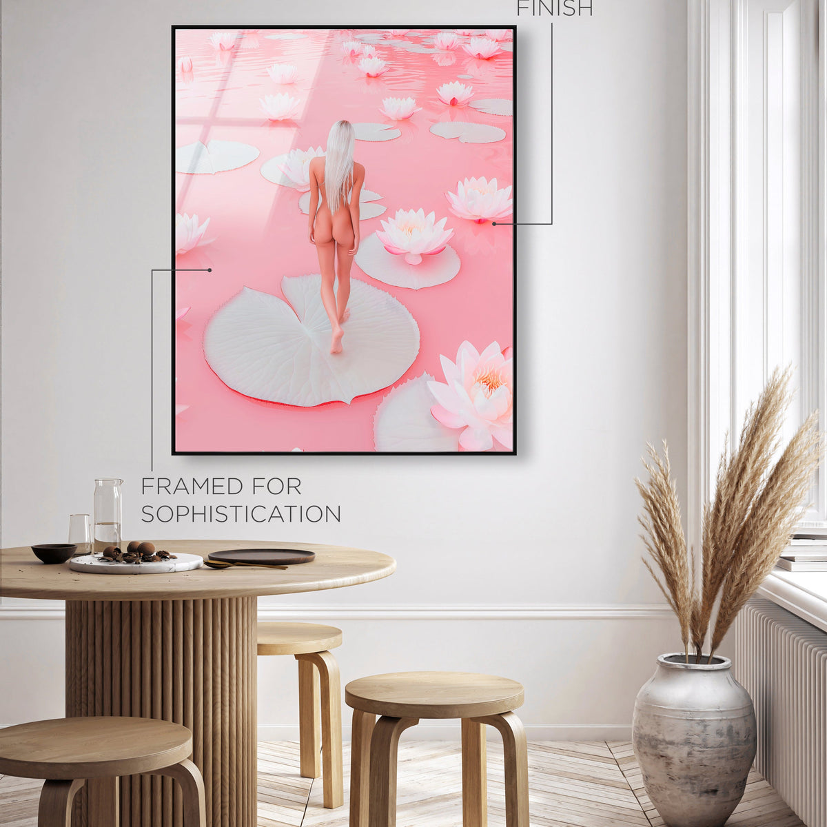 Nude Walk Among Petals