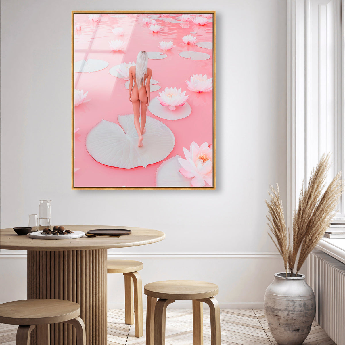 Nude Walk Among Petals