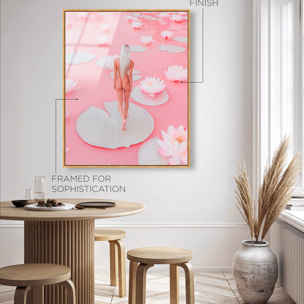 Nude Walk Among Petals