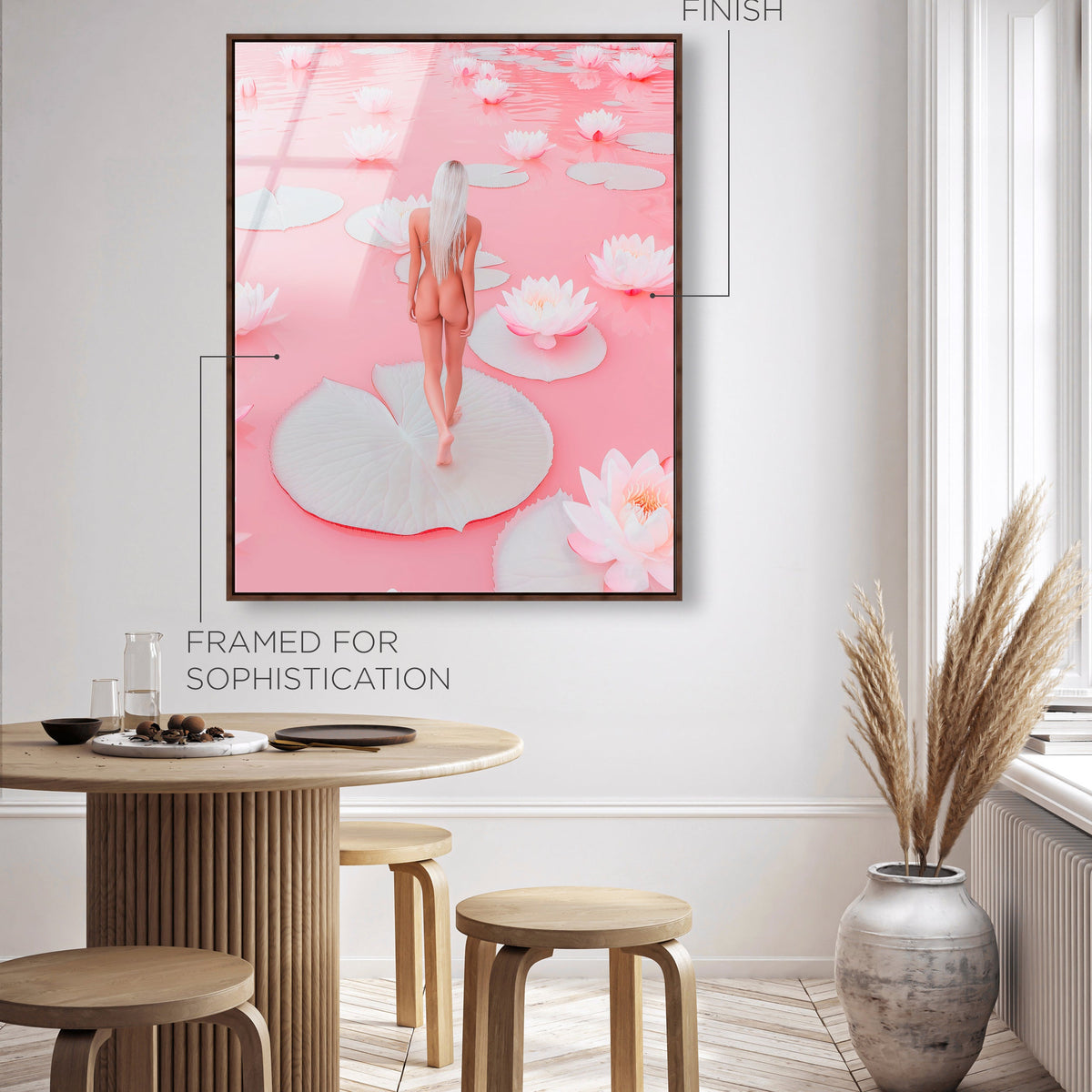Nude Walk Among Petals